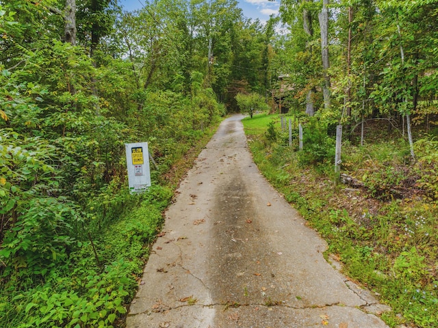 view of road