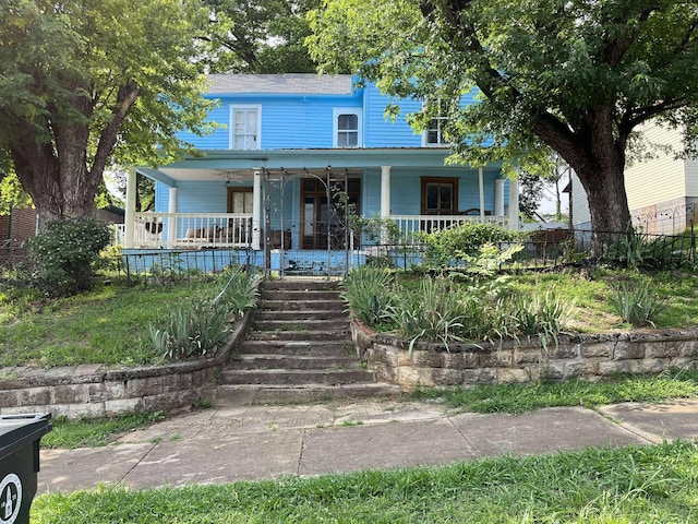 207 E 2nd N St, Morristown, TN 37814 - view of front of house with a porch and stairway