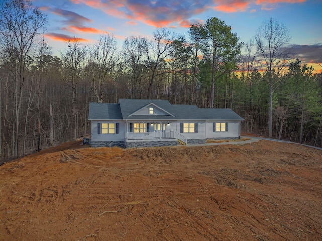 view of front of house featuring a porch