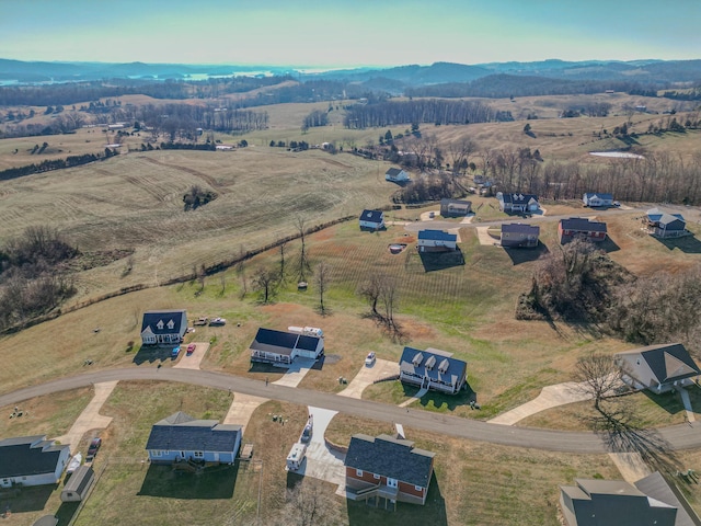 drone / aerial view featuring a rural view