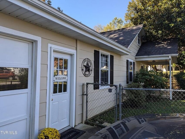 view of entrance to property