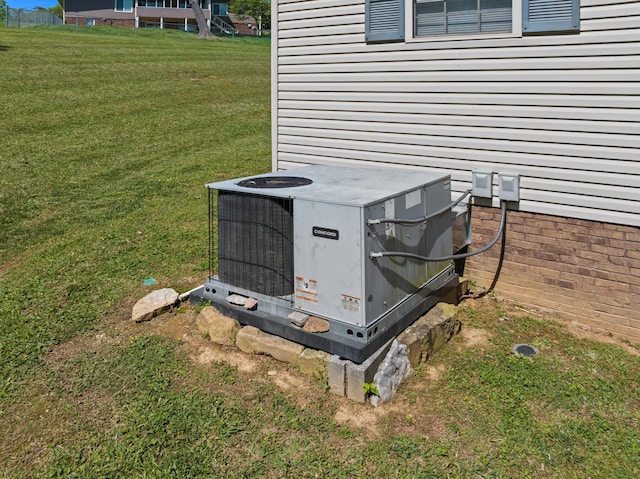 details with central AC unit