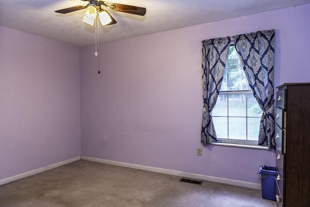 3084 Sherm Mountain Rd, Sneedville, TN 37869 - carpeted spare room featuring a ceiling fan, baseboards, and a textured ceiling