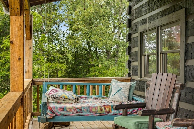 7868 Saint Clair Rd, Whitesburg, TN 37891 - view of wooden terrace