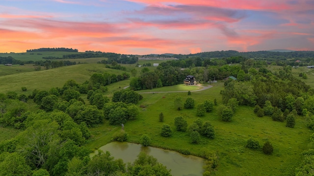 7868 Saint Clair Rd, Whitesburg, TN 37891 - aerial view at dusk of a water view