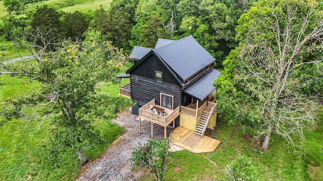 7868 Saint Clair Rd, Whitesburg, TN 37891 - view of subject property featuring a heavily wooded area