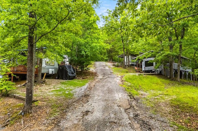 1370 Flat Woods Rd, Dandridge, TN 37725 - view of road featuring a forest view