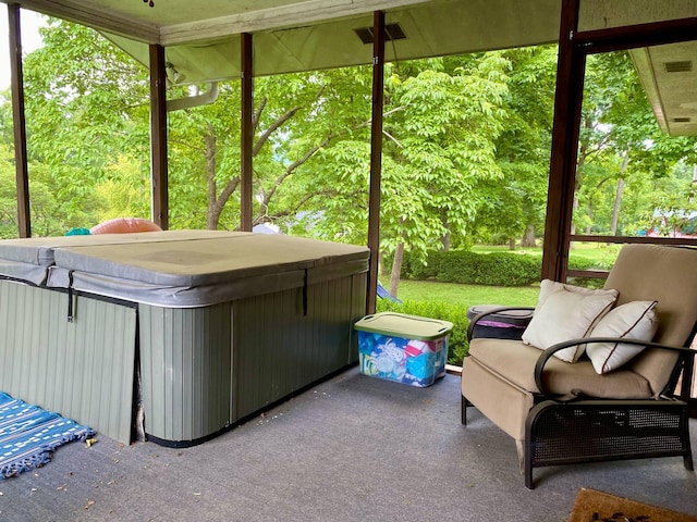 1578 Golf Course Rd, Newport, TN 37821 - sunroom / solarium with a jacuzzi