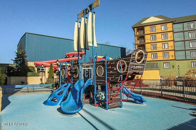 view of jungle gym