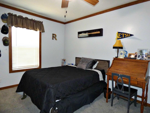 2115 Rambling Rose Ln, Jefferson City, TN 37760 - bedroom with a ceiling fan, carpet, and baseboards