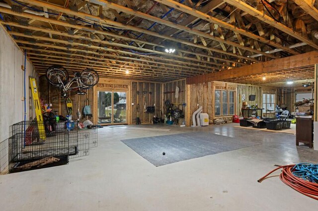 view of basement