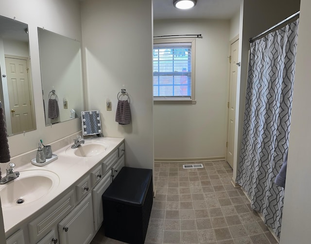 bathroom with vanity