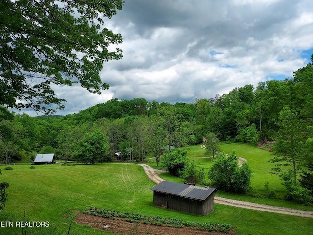 surrounding community featuring a lawn