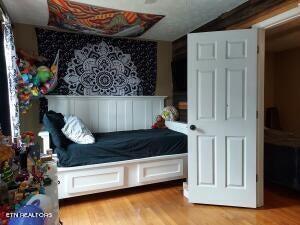 bedroom featuring light hardwood / wood-style flooring