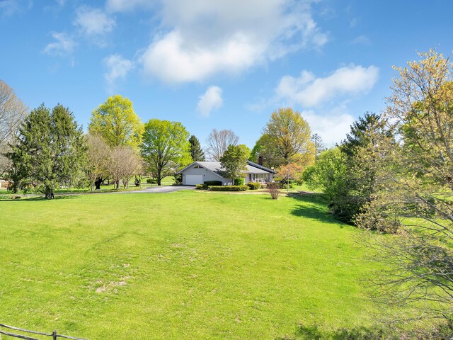 310 Par Ln, Greeneville, TN 37743 - view of yard with a garage and aphalt driveway