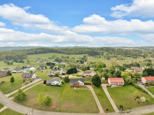 bird's eye view with a residential view