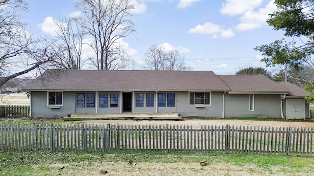 view of back of property