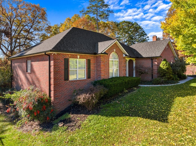 view of front property with a front yard