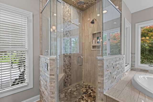 1647 Talon Ct, Talbott, TN 37877 - bathroom with a stall shower and a garden tub