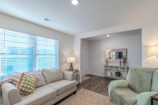 825 Greene Meadow Dr, Talbott, TN 37877 - living area with wood finished floors and baseboards