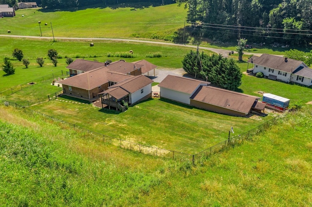 bird's eye view featuring a rural view