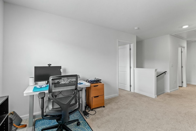 1065 Greenway Dr, Morristown, TN 37813 - carpeted home office with attic access and baseboards