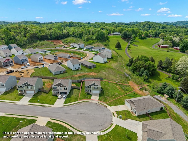 1065 Greenway Dr, Morristown, TN 37813 - drone / aerial view with a residential view