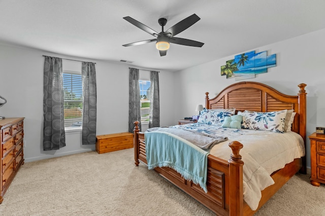 1065 Greenway Dr, Morristown, TN 37813 - bedroom featuring visible vents, light carpet, and multiple windows