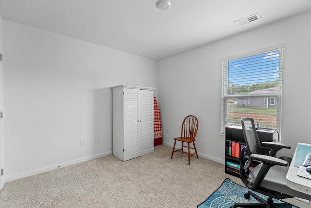 1065 Greenway Dr, Morristown, TN 37813 - carpeted home office featuring baseboards and visible vents