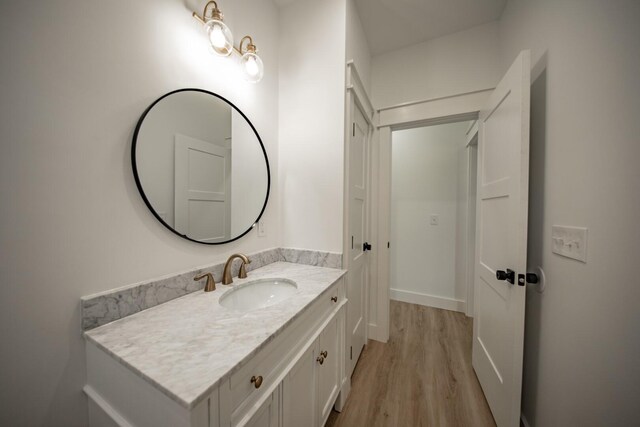 1056 Old Newport Hwy, Dandridge, TN 37725 - bathroom with vanity and wood finished floors