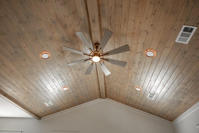1056 Old Newport Hwy, Dandridge, TN 37725 - detailed view of wood ceiling, ceiling fan, and recessed lighting