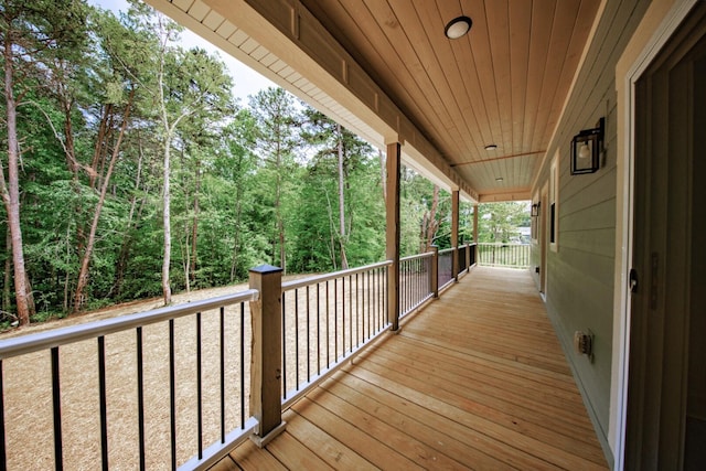 1056 Old Newport Hwy, Dandridge, TN 37725 - wooden terrace with a view of trees