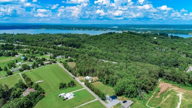 1056 Old Newport Hwy, Dandridge, TN 37725 - drone / aerial view of a large body of water and a heavily wooded area