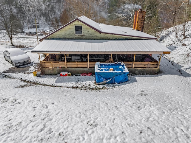 245 Fox Branch Rd, Kyles Ford, TN 37765 - view of front of house featuring a chimney