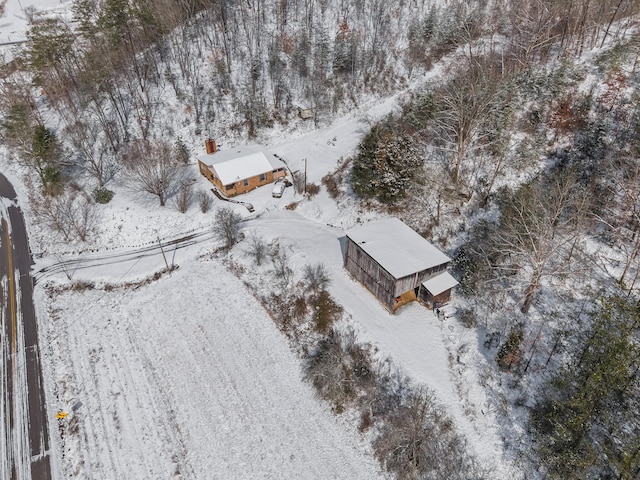 245 Fox Branch Rd, Kyles Ford, TN 37765 - view of snowy aerial view