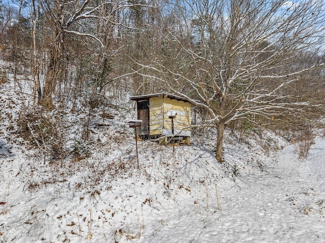 245 Fox Branch Rd, Kyles Ford, TN 37765 - view of snow covered structure