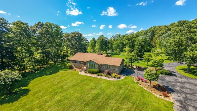 1869 Universal Rd, New Market, TN 37820 - aerial view of property and surrounding area featuring a forest