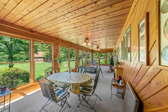 1869 Universal Rd, New Market, TN 37820 - sunroom with a ceiling fan and outdoor dining space