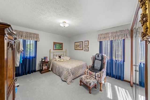 1869 Universal Rd, New Market, TN 37820 - bedroom with light carpet, baseboards, and a textured ceiling
