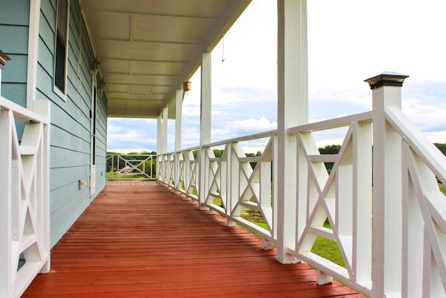 view of deck