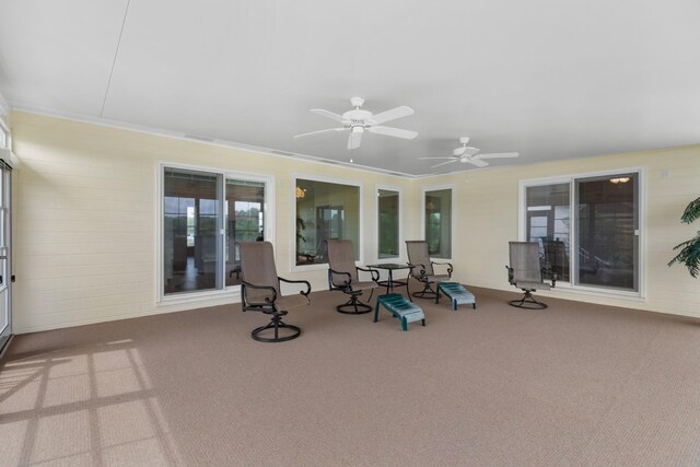 1114 Lake Ridge Dr, Dandridge, TN 37725 - view of patio / terrace with ceiling fan