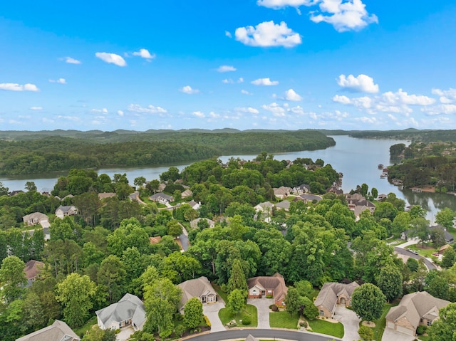 117 Tahlequah Ln, Loudon, TN 37774 - aerial view of residential area featuring a nearby body of water and a forest