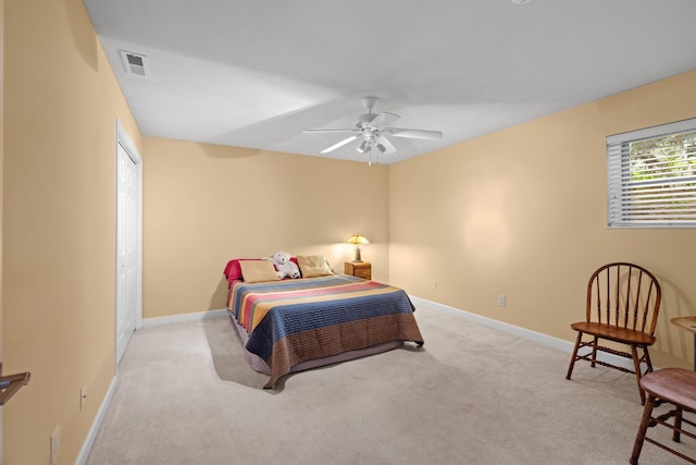 117 Tahlequah Ln, Loudon, TN 37774 - bedroom with carpet, baseboards, and a ceiling fan