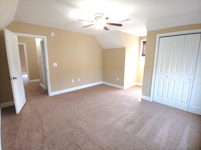 2015 Brights View Ln, Morristown, TN 37814 - bonus room with ceiling fan, lofted ceiling, and carpet flooring