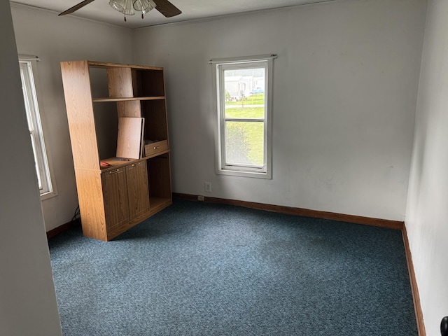 166 Clevenger Cut Off Rd, Newport, TN 37821 - unfurnished bedroom featuring carpet and a ceiling fan