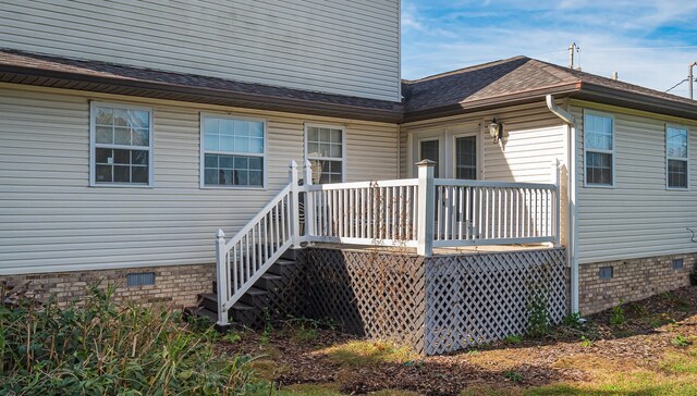 150 Florence Cir, Dandridge, TN 37725 - view of exterior entry with a wooden deck