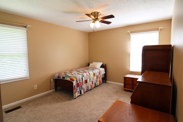 5780 Catawba Ln, Morristown, TN 37814 - bedroom featuring light colored carpet and ceiling fan