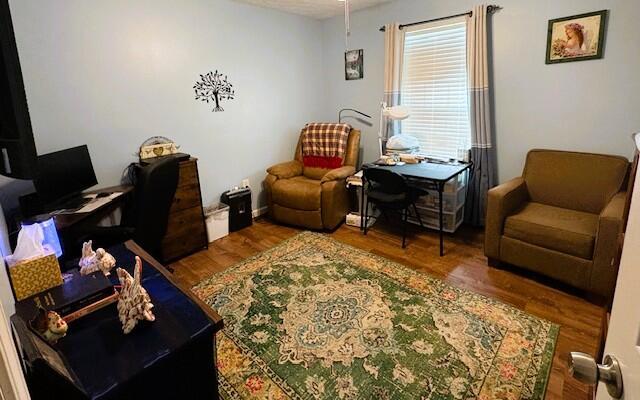 852 Quiet Oaks Way, Dandridge, TN 37725 - office area featuring wood finished floors