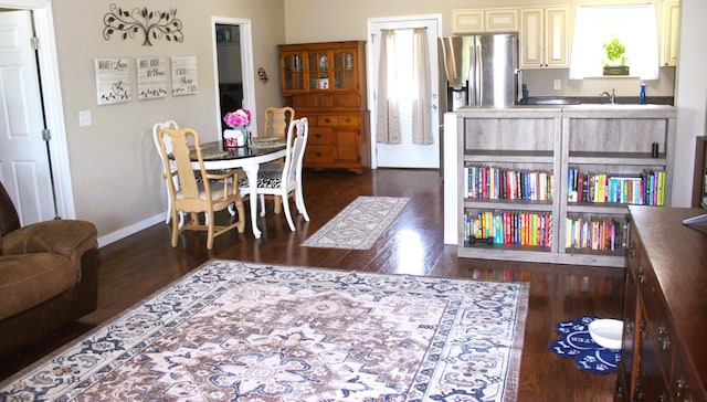 852 Quiet Oaks Way, Dandridge, TN 37725 - dining room featuring dark wood finished floors and baseboards