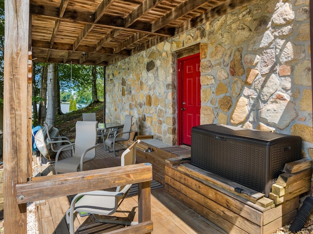 1055 Dean Cir, Dandridge, TN 37725 - view of patio with outdoor dining area and a deck